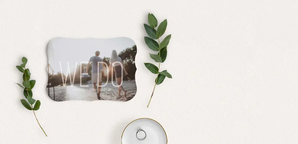 Save the Date Card with Optional Guest Addressing Service