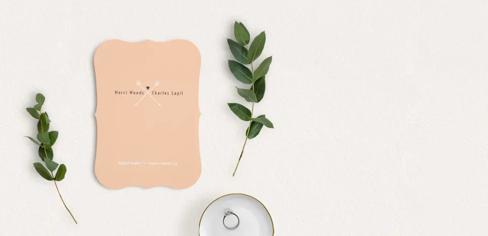 Save the Date Card with Optional Guest Addressing Service