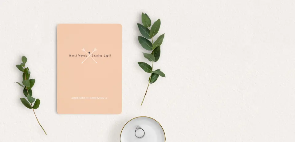 Save the Date Card with Optional Guest Addressing Service