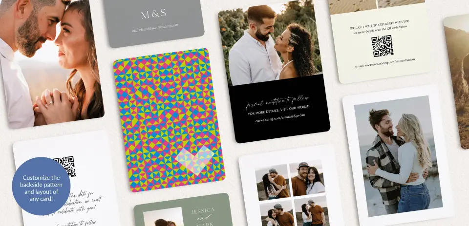 Back of Save the Date Card