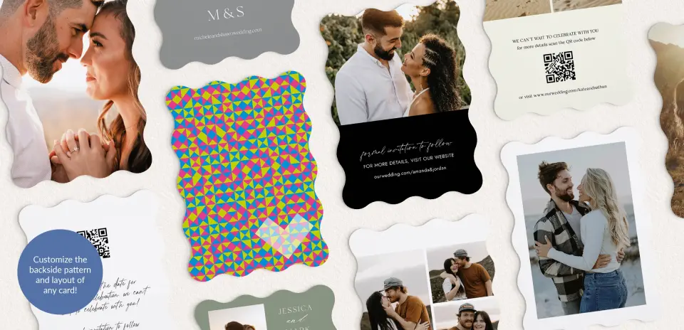 Back of Save the Date Card