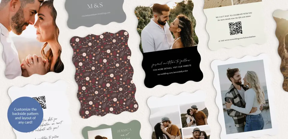 Back of Save the Date Card
