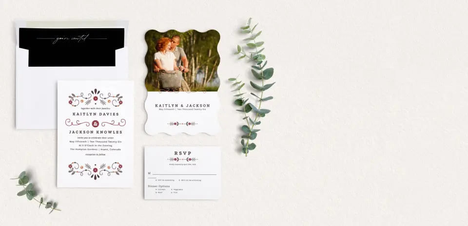 Front of Save the Date Card