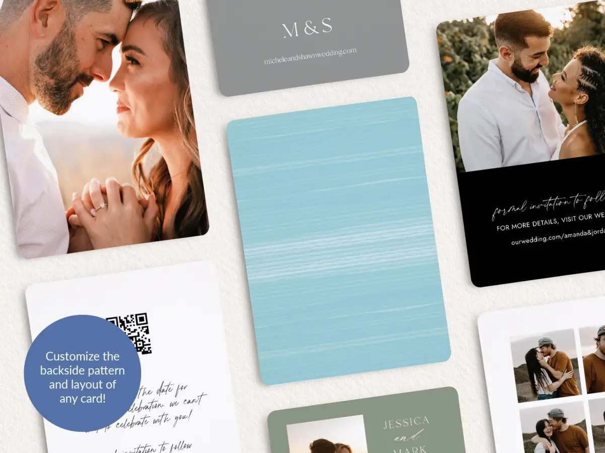 Back of Save the Date Card
