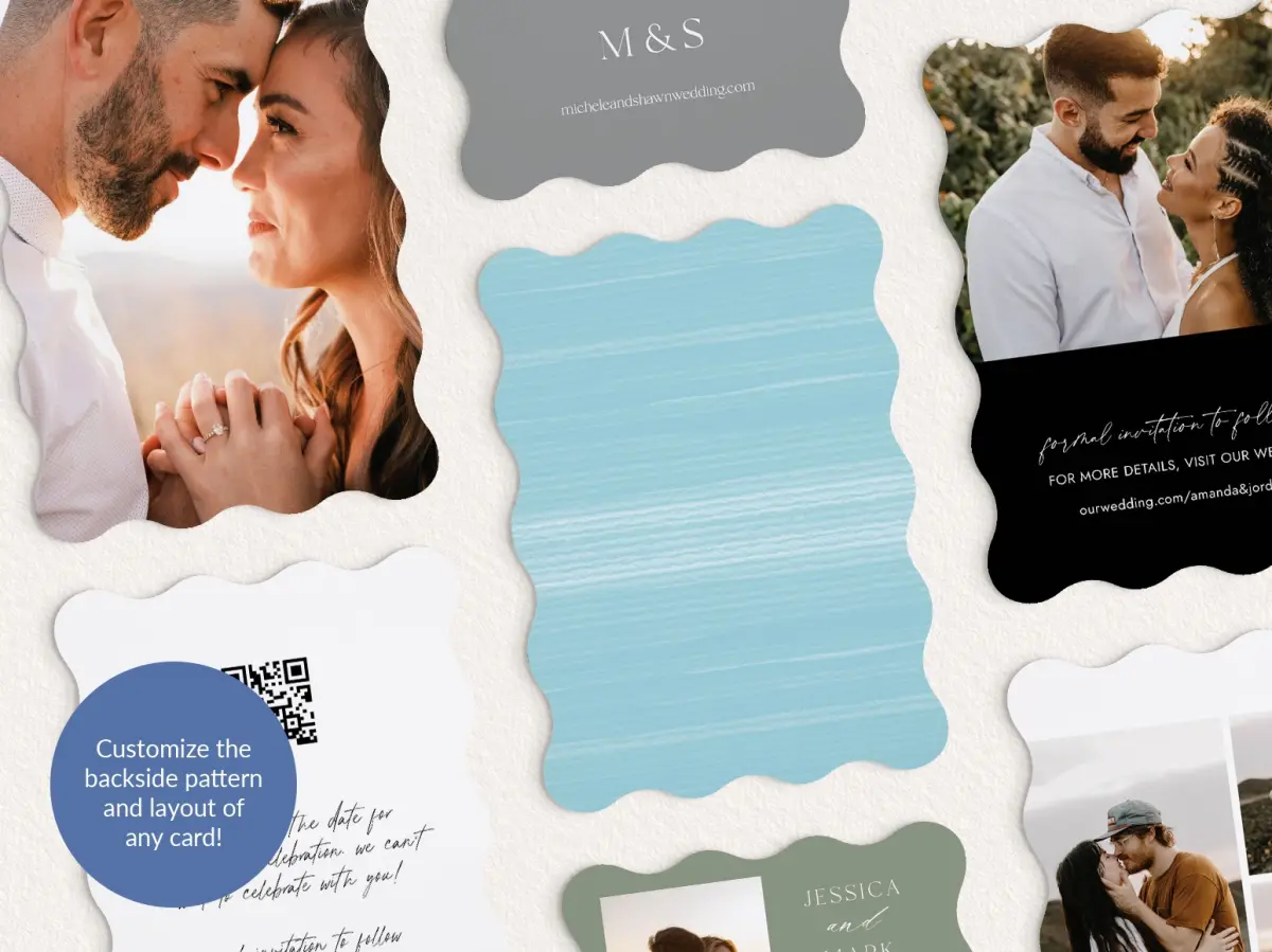 Back of Save the Date Card