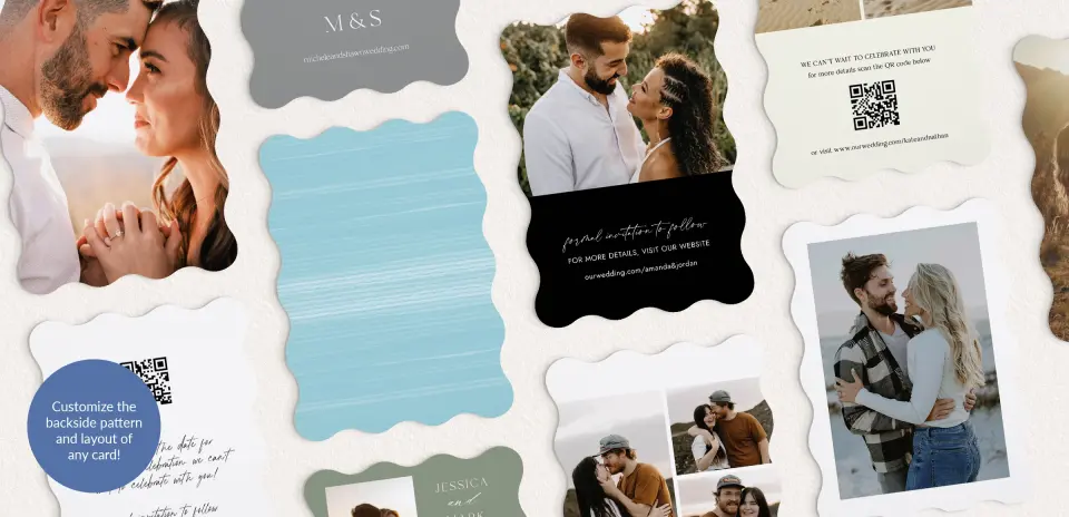 Back of Save the Date Card