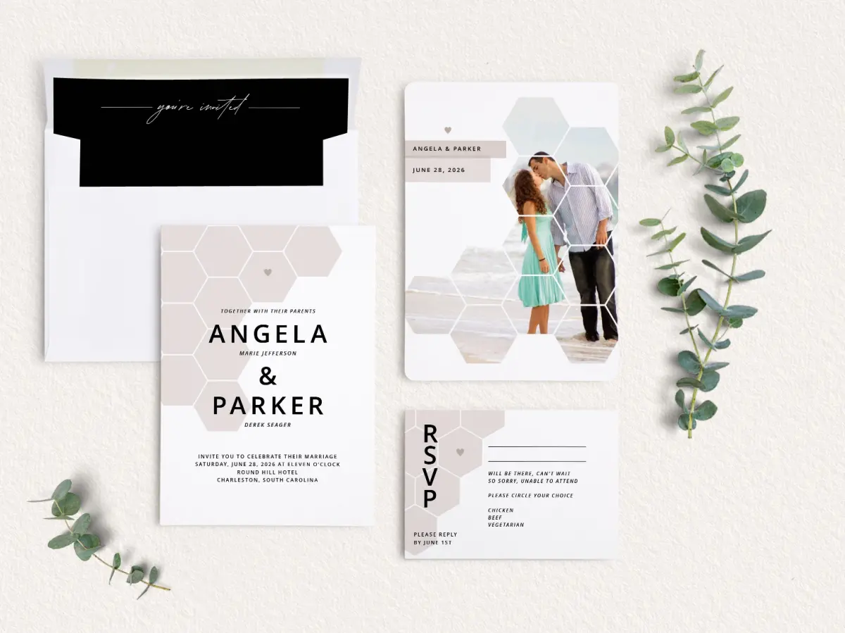 Front of Save the Date Card