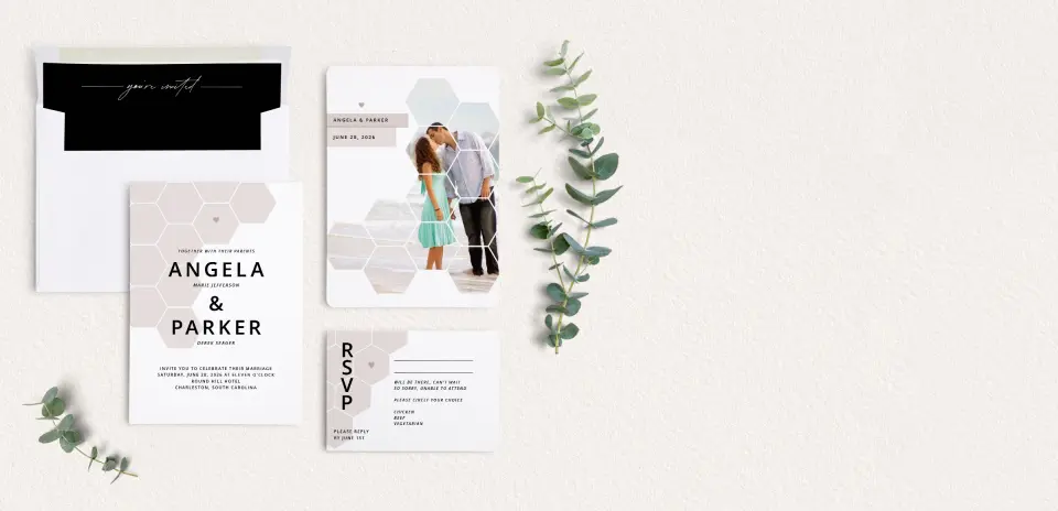 Front of Save the Date Card