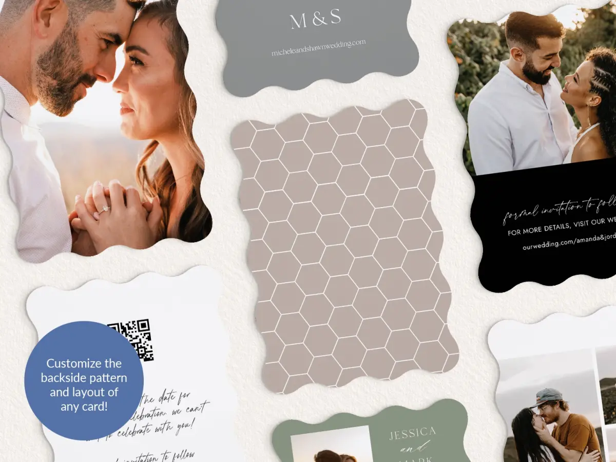 Back of Save the Date Card