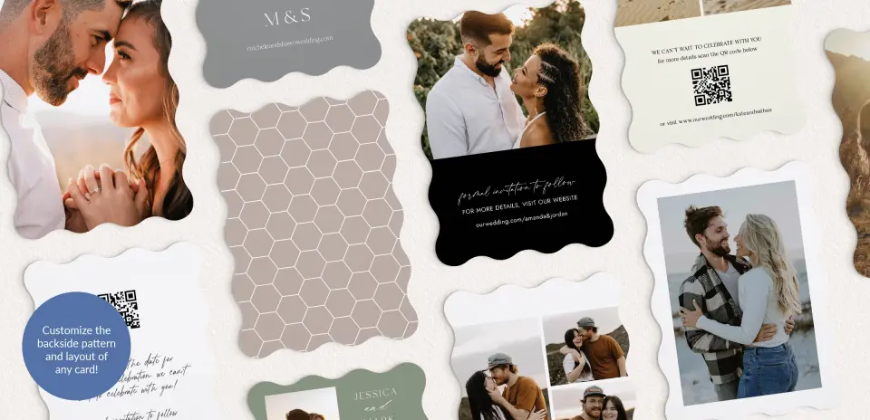 Back of Save the Date Card