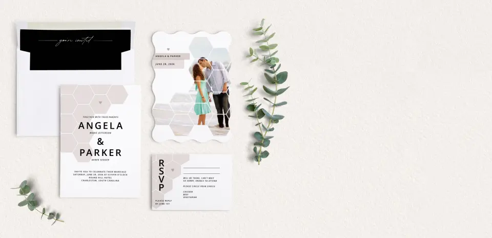 Front of Save the Date Card