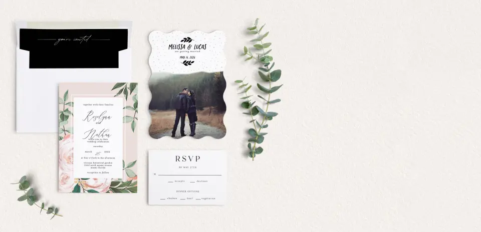 Front of Save the Date Card