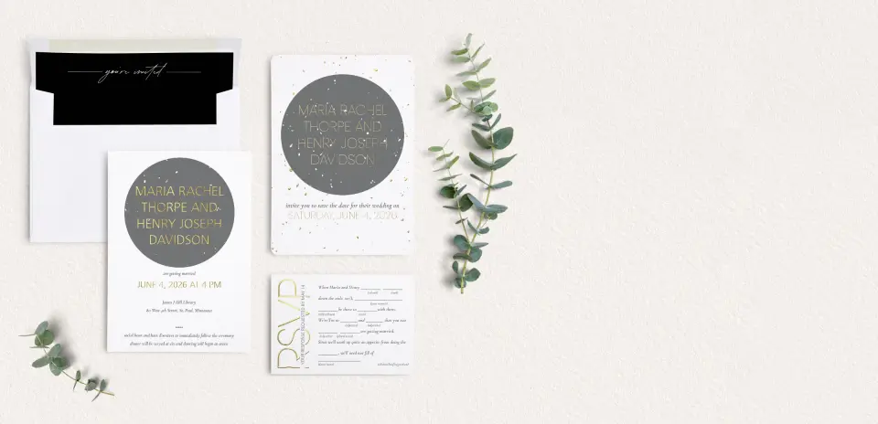 Front of Save the Date Card