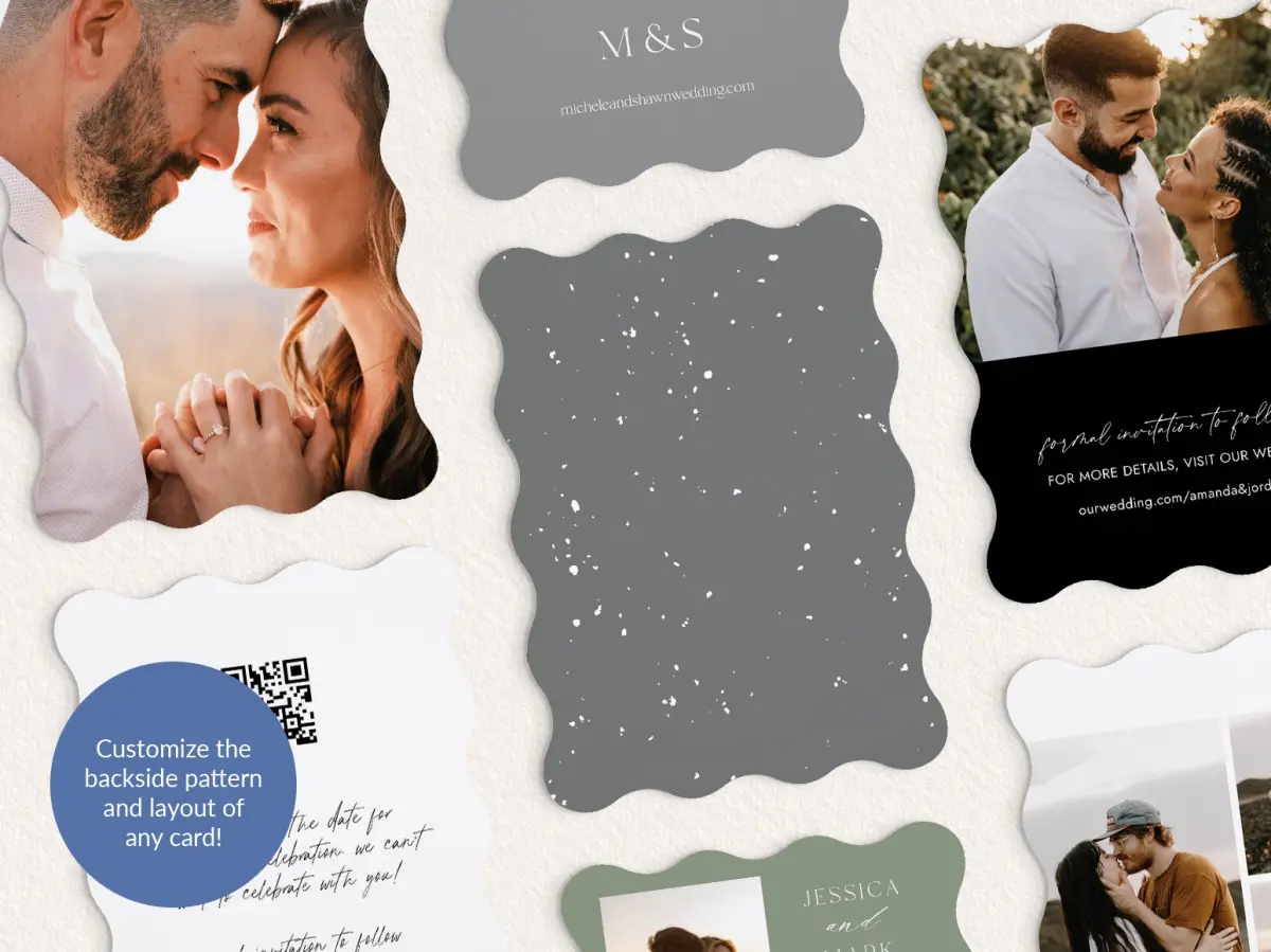 Back of Save the Date Card