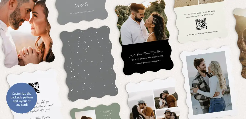 Back of Save the Date Card