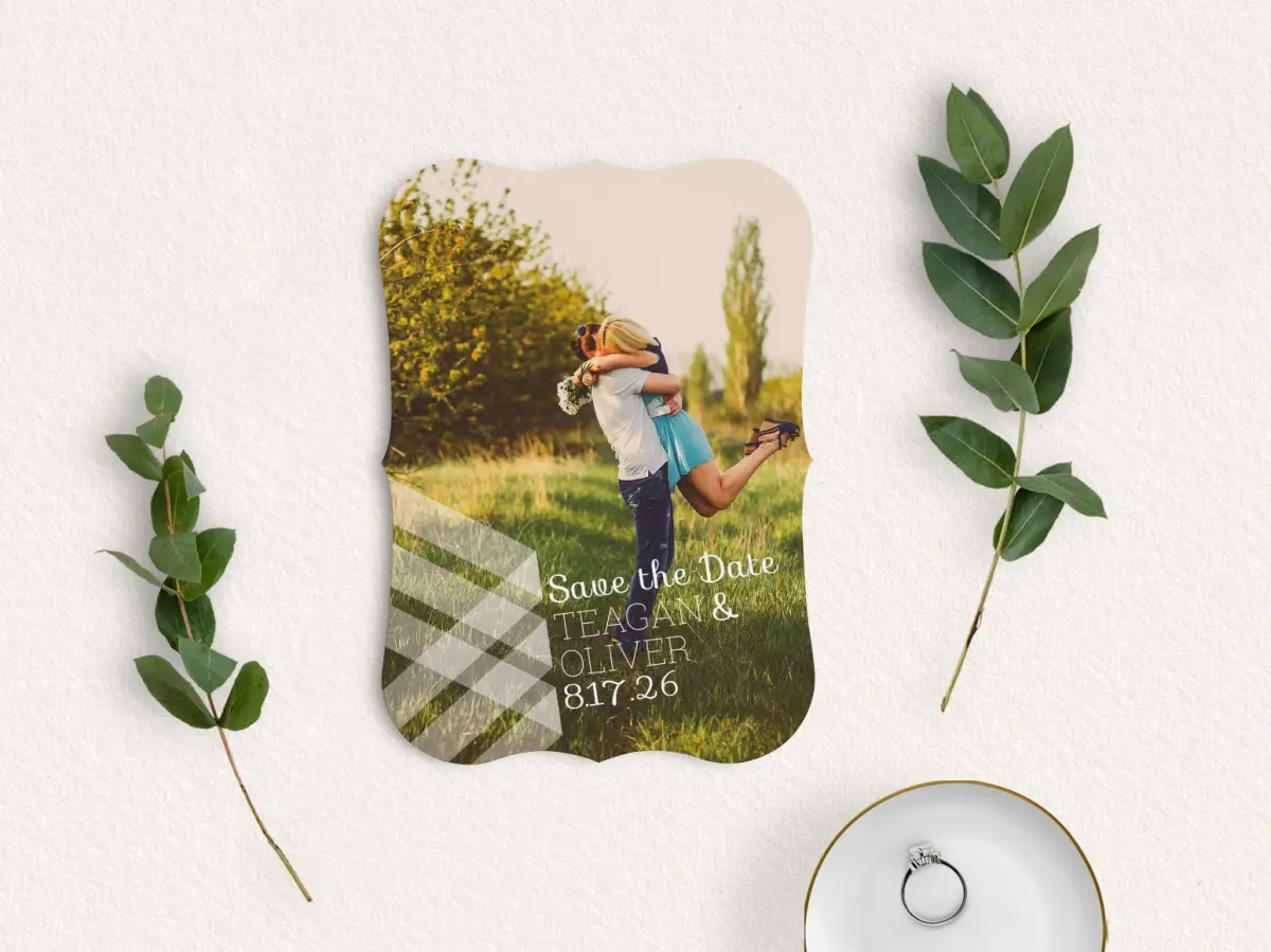 Save the Date Card with Optional Guest Addressing Service