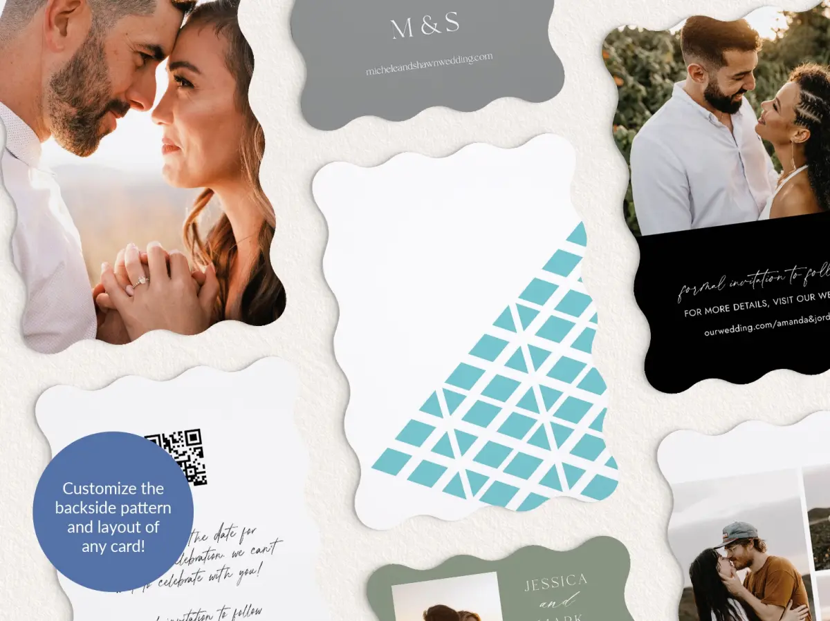 Back of Save the Date Card