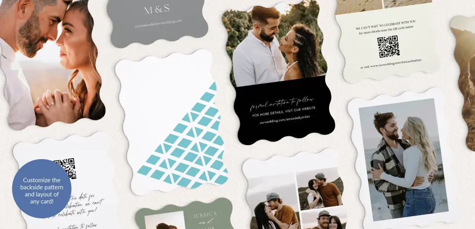 Back of Save the Date Card