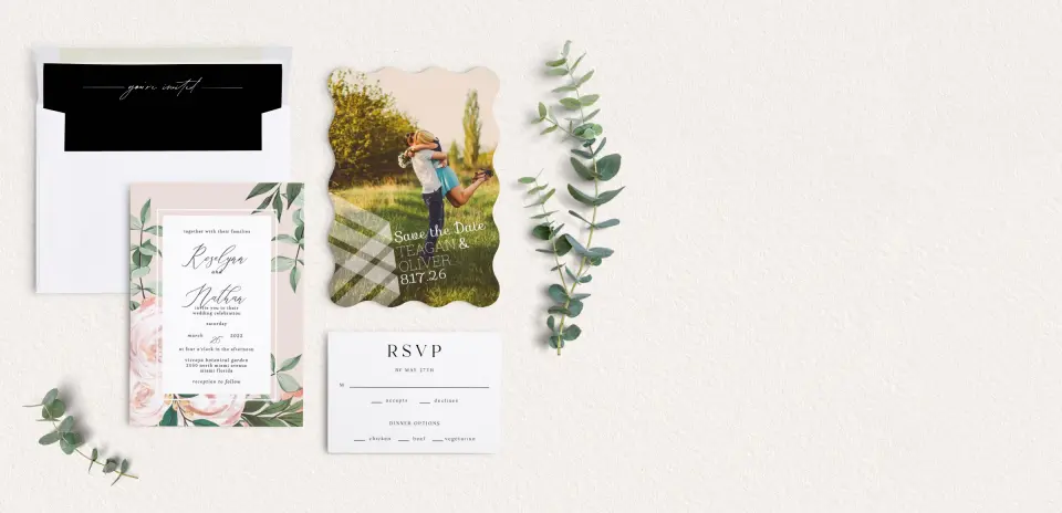 Front of Save the Date Card