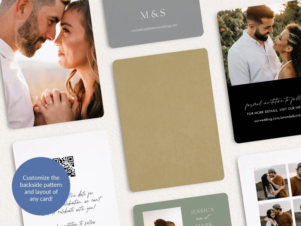 Back of Save the Date Card