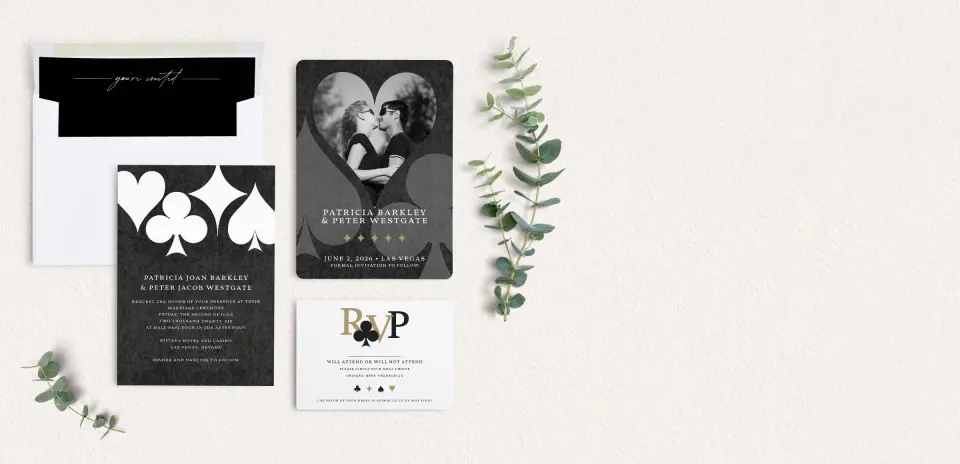 Front of Save the Date Card