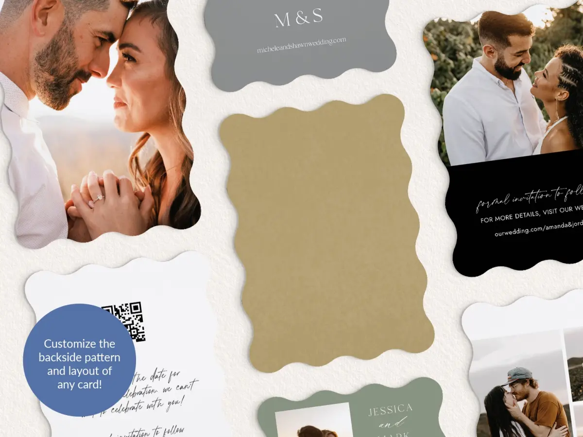 Back of Save the Date Card