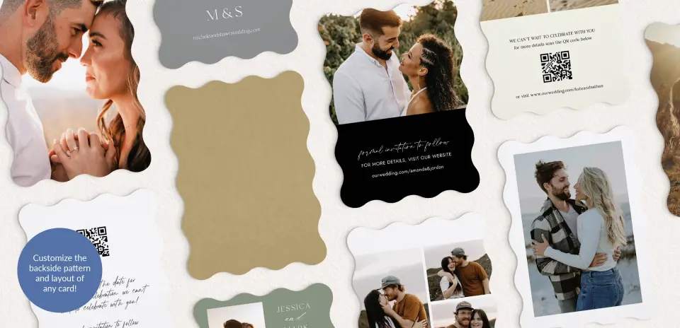 Back of Save the Date Card