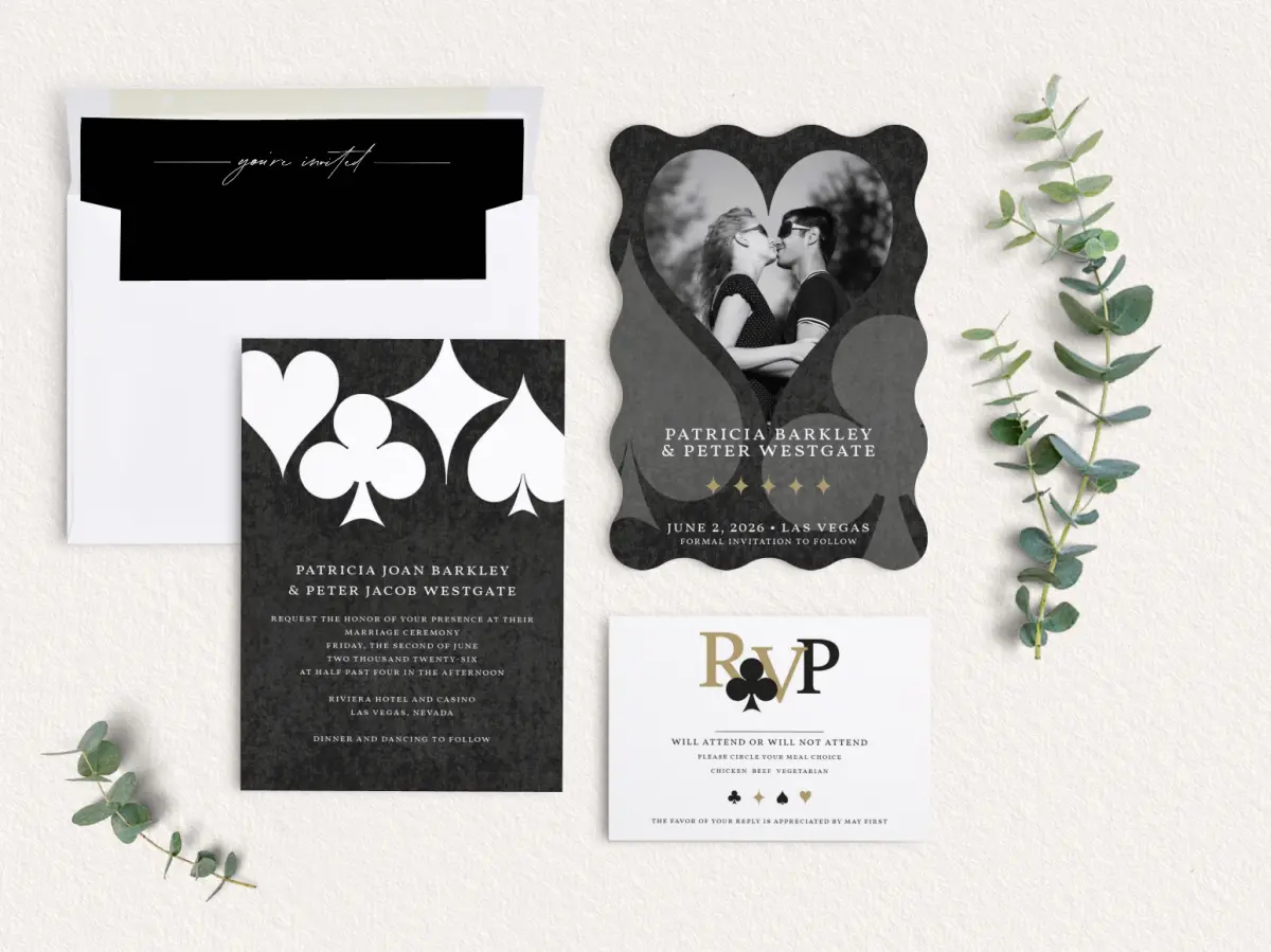 Front of Save the Date Card