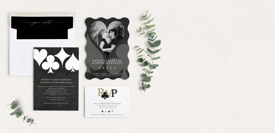 Front of Save the Date Card