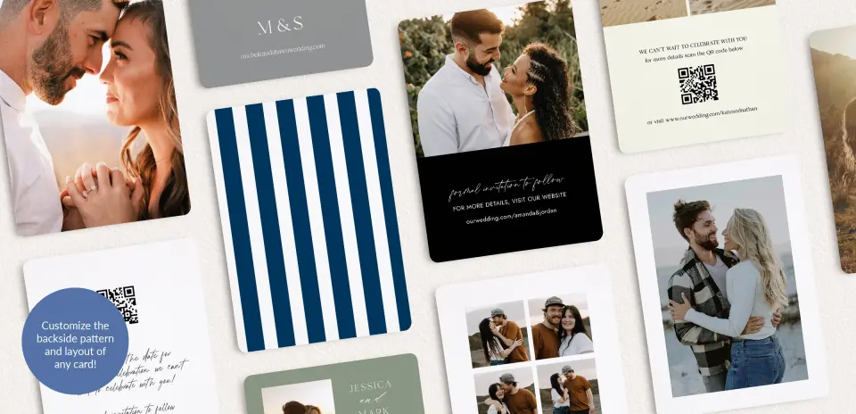 Back of Save the Date Card