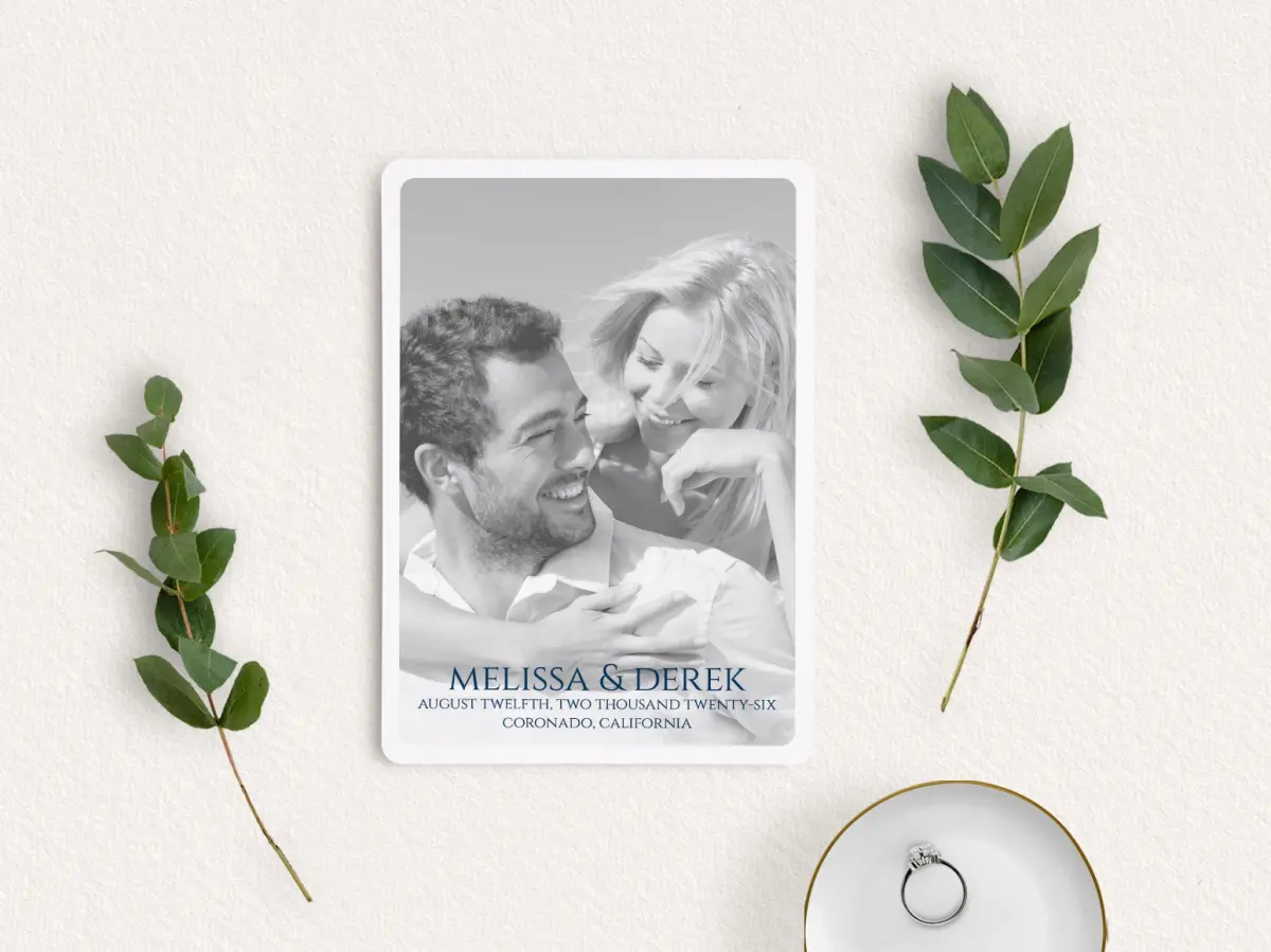 Save the Date Card with Optional Guest Addressing Service