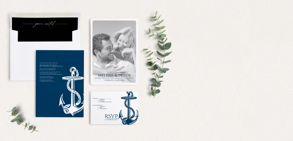 Front of Save the Date Card