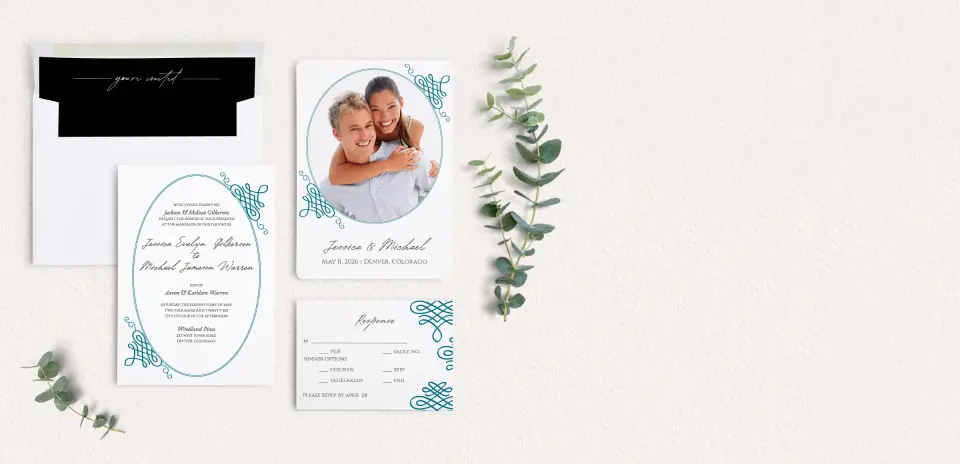 Front of Save the Date Card