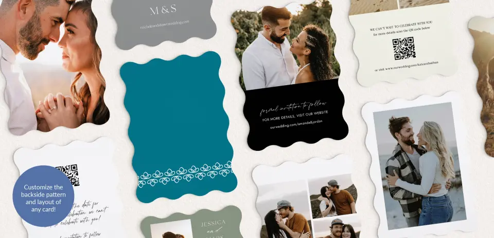 Back of Save the Date Card