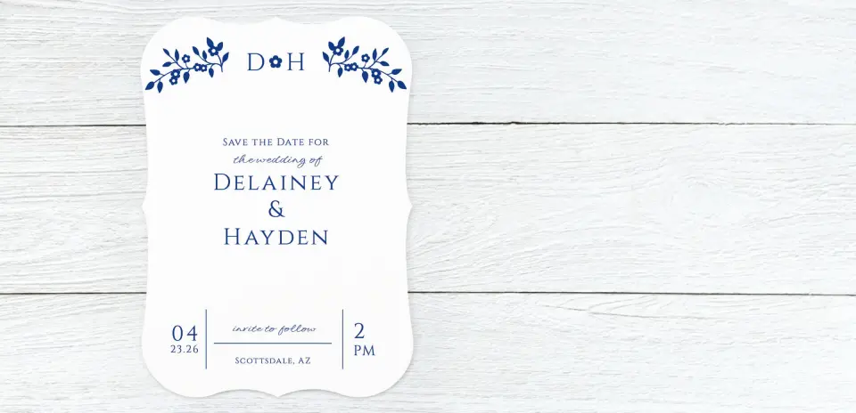 Save the Date Card Front