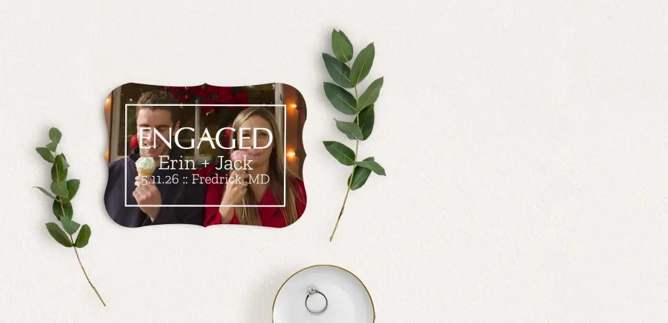 Save the Date Card with Optional Guest Addressing Service