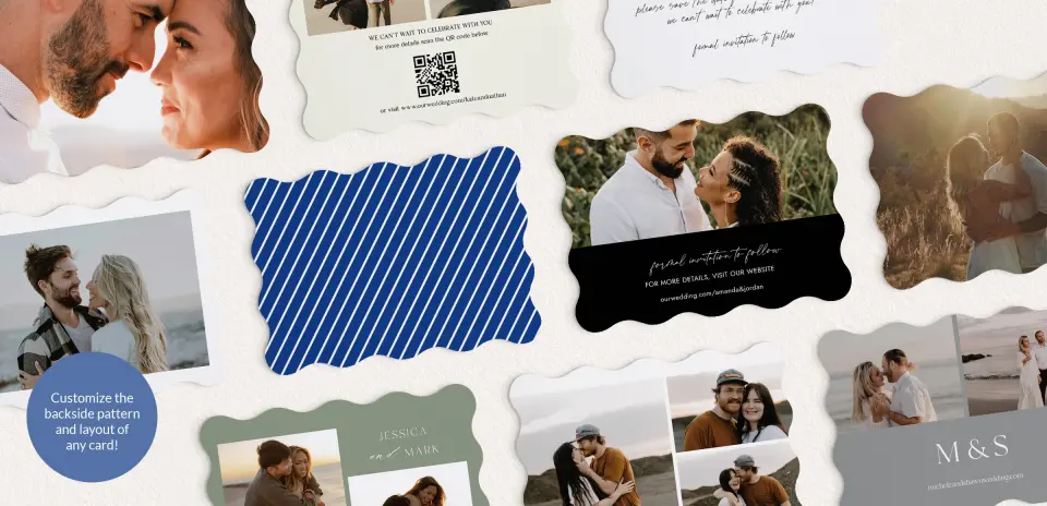 Back of Save the Date Card