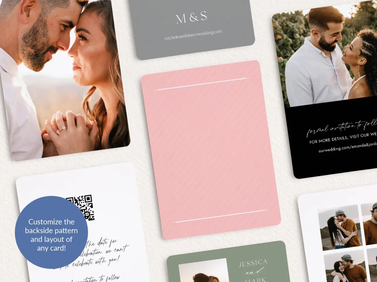 Back of Save the Date Card