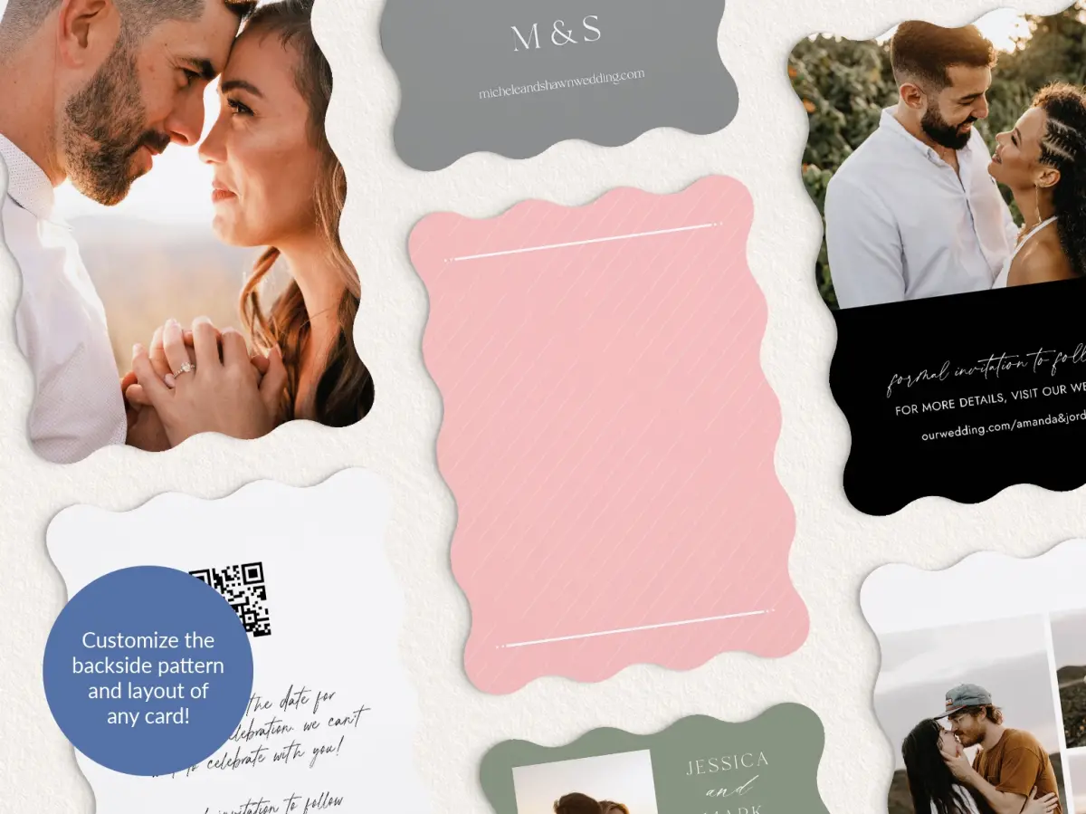 Back of Save the Date Card
