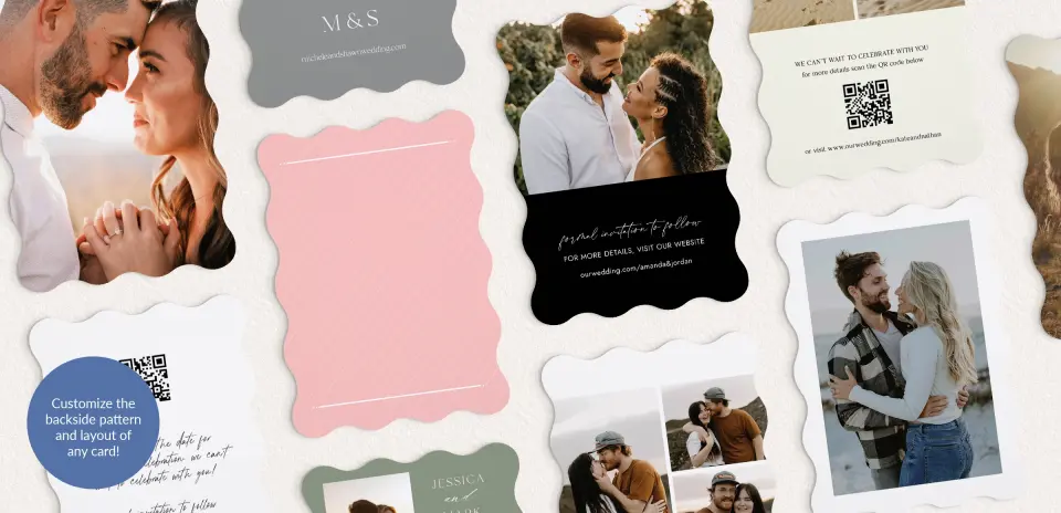 Back of Save the Date Card