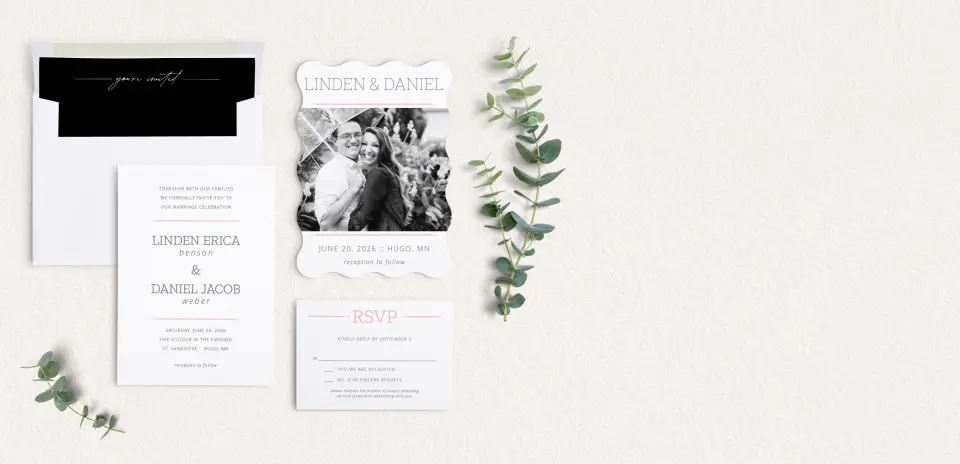 Front of Save the Date Card