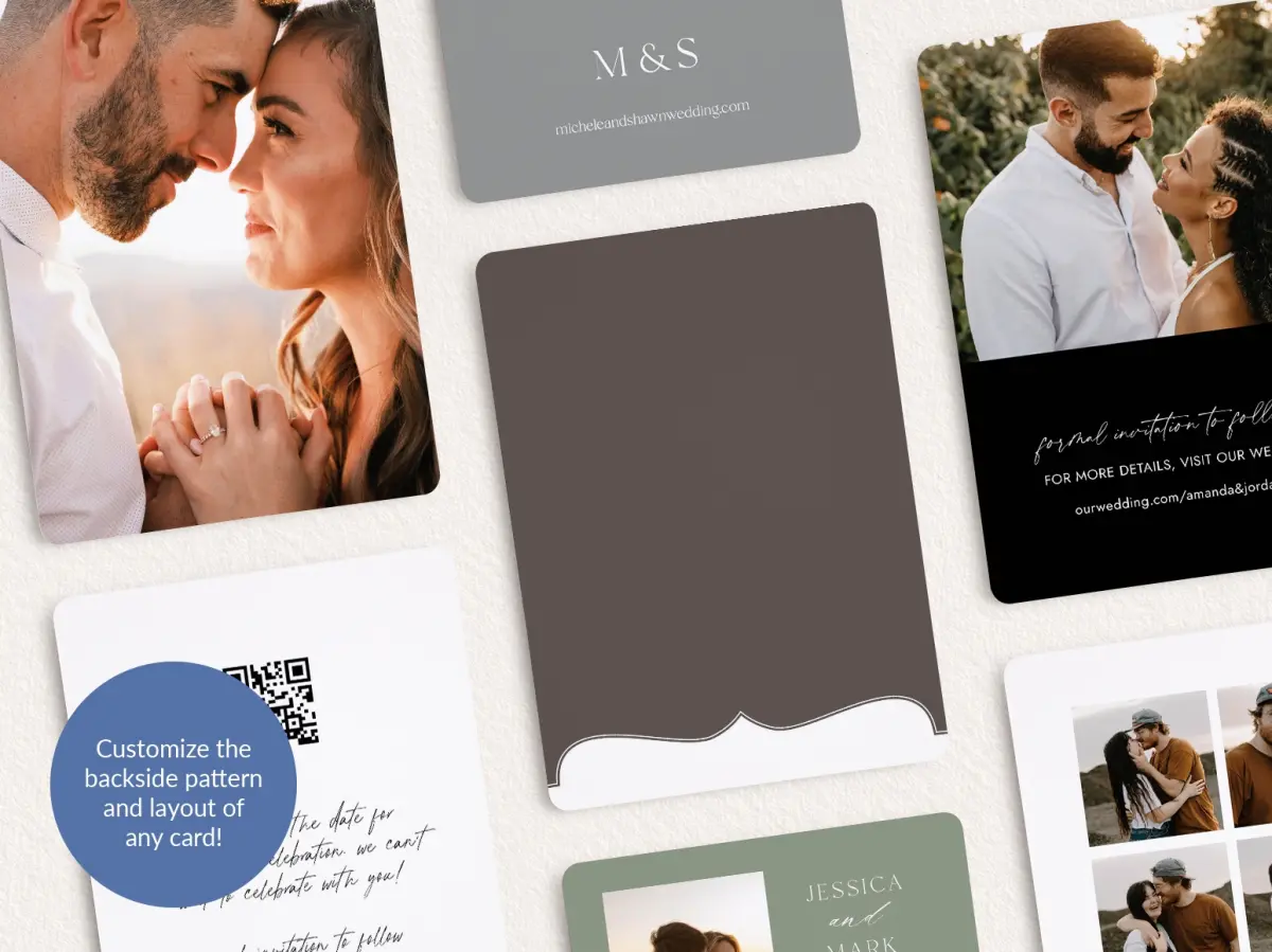 Back of Save the Date Card