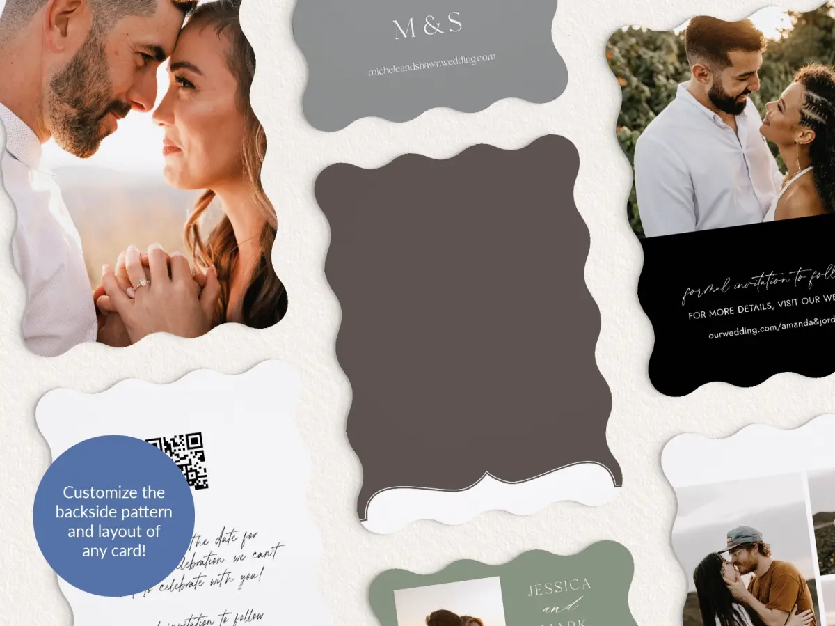 Back of Save the Date Card
