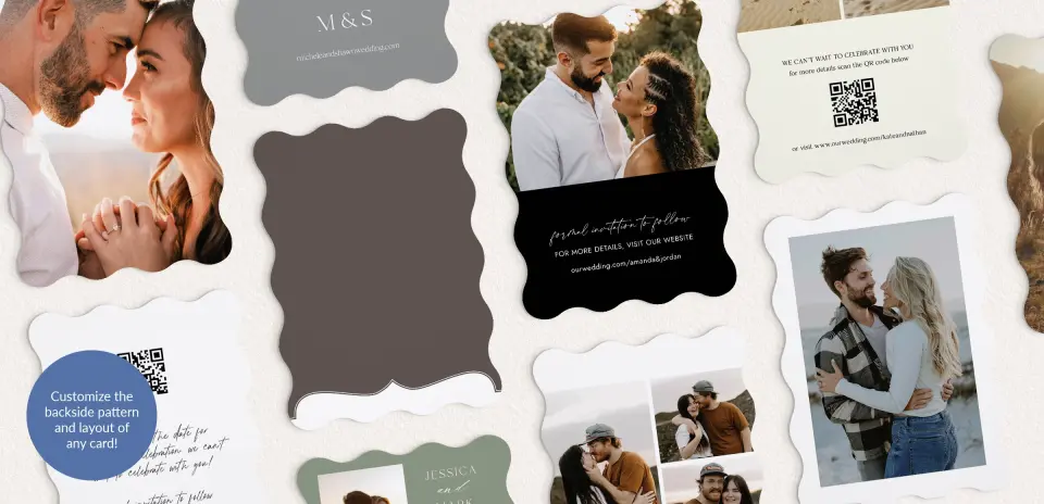 Back of Save the Date Card