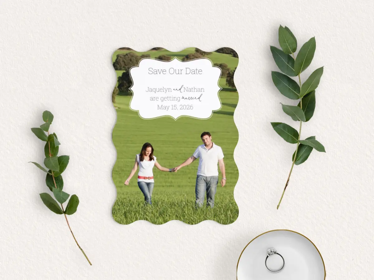 Save the Date Card with Optional Guest Addressing Service