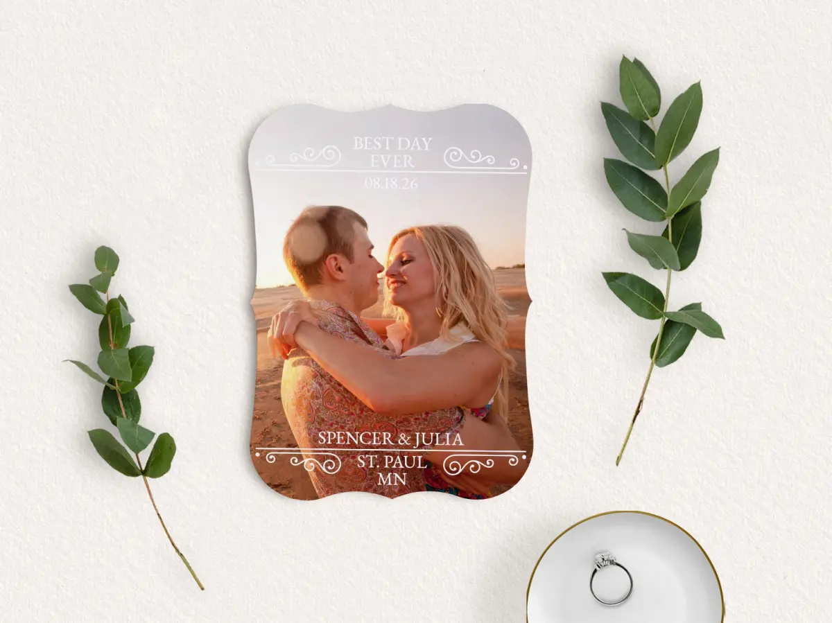 Save the Date Card with Optional Guest Addressing Service