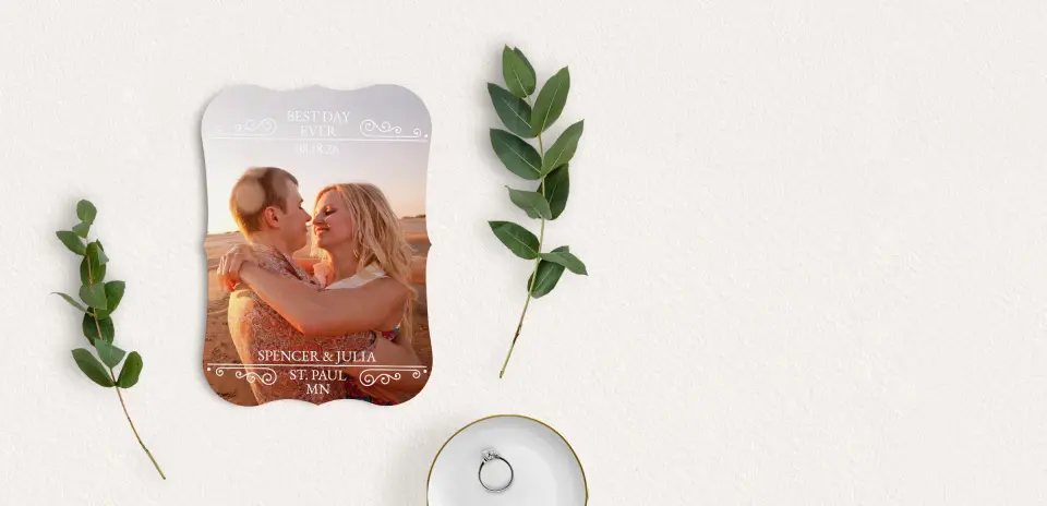 Save the Date Card with Optional Guest Addressing Service