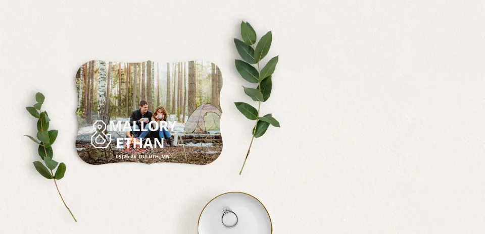 Save the Date Card with Optional Guest Addressing Service