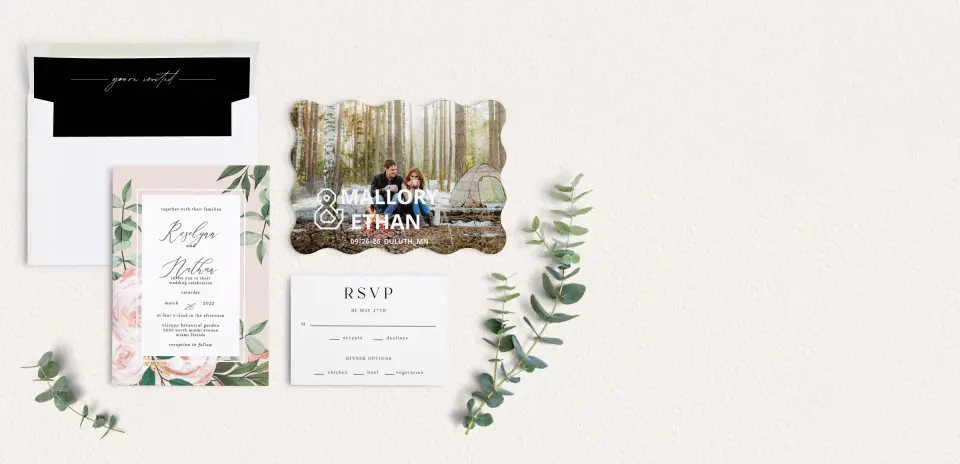 Front of Save the Date Card