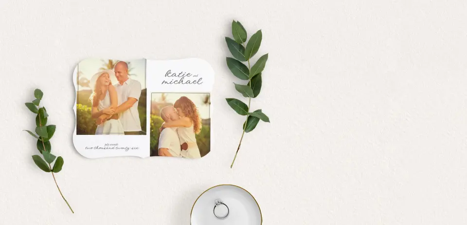 Save the Date Card with Optional Guest Addressing Service